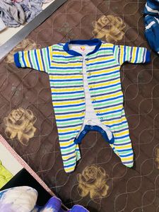 Cute Striped Baby Romper