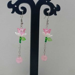 Korean style Rose Drop Earrings