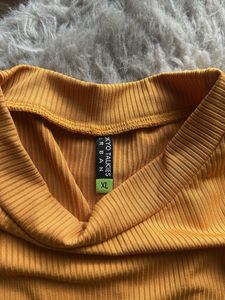 Yellow Ruched Bodycon Mini Dress