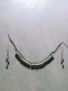 Beaded Necklace & Earring Set