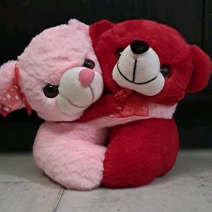 SOFT TOY PINK AND RED TEDDY 🐻