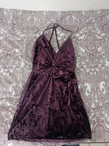 (purple)wine Coloured Dress/One Piece