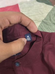 Maroon Casual Shirt