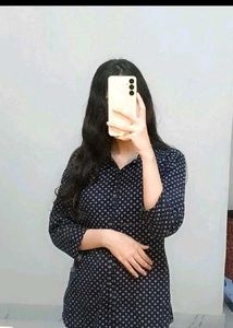 Patterned Button-down Shirt