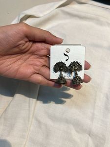 Peacock Jhumka Earrings