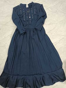 Elegant Navy Blue Dress