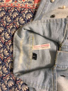 Pearl Embellished Denim Jacket