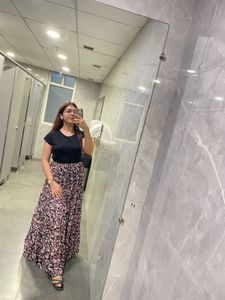 Long Floral Skirt