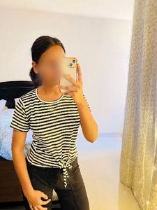 Striped Tie-Front T-Shirt