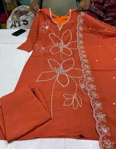Embroidery Kurti Set