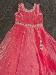 Ethnic Rose Pink Gown