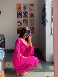 Hot Pink Flowy Dress