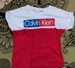 Red 🤍 White ♥️ Crop T Shirt 👕