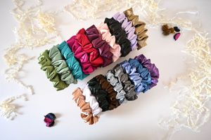 Pack Of 19 Solid Regular Sized Scrunchies!