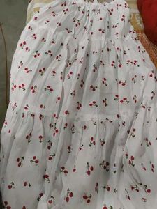 White Asthetic  Skirt