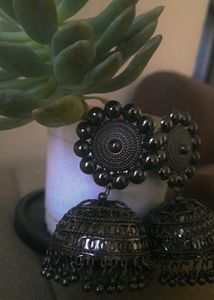 OXIDIZED JHUMKAS