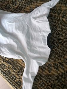 Plain White Jacket Of Pause Sport Size M