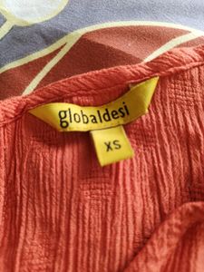 Global desi peach color dress