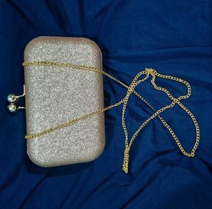 Golden Glitter Clutch