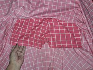 Pink Checked skirt