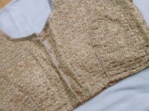 Golden Sequin Embellished Blouse