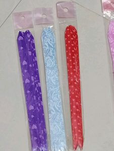 🆕Pull flower colourful ribbons 🤩pack Of-3 packe