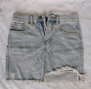 Denim Mini Skirt