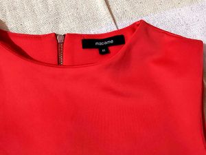 Coral Sleeveless Top