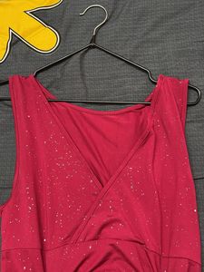 Red Ruched Bodycon Dress