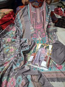 Beautiful Pakistani Cotton Dress Xl Size