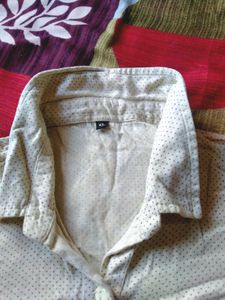 Polka Dot Button-Down Shirt