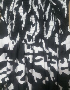 Black & White Print Dress