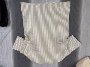 ZARA Knitted Striped Oversized T-Shirt