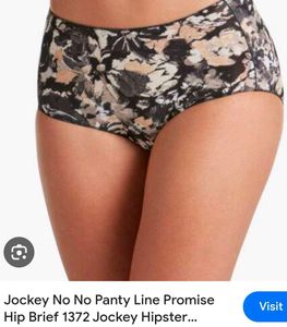 Jockey No Panty Line Floral High-Waisted Briefs