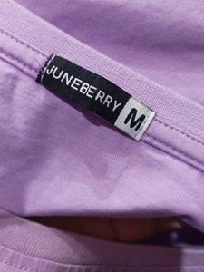 JUNEBERRY® Lavender Cotton Regular Fit Round-Neck