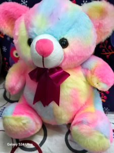 🌈 Cute Rainbow Teddy Bear – Soft, Fluffy &amp; Adorab