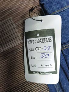 C@28 Size-30 Straight Jeans