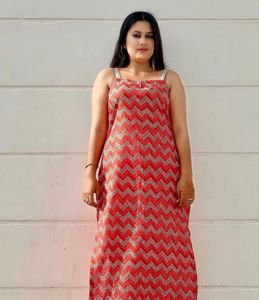 New Stylish Designer Cotton Strap Kurti