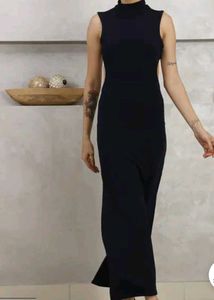 Sleeveless Black Maxi Dress with price tag