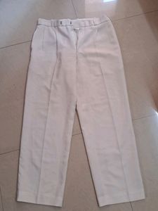 White Coloured Pants (Non Stretch)