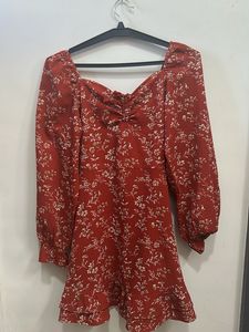 Floral Print Mini Dress