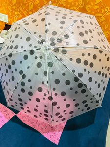 Yellow And Mix Colr Polka Dot Umbrella New With Ta