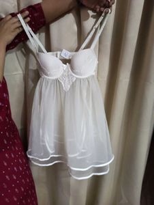 White Flared Top Bra Corset