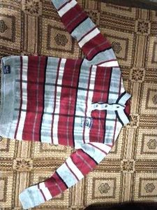 Checked Pullover Sweater