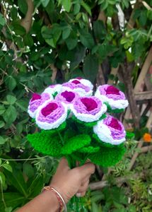 Crochet Tricolour Rose 🌹