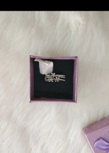 Floral Silver Ring