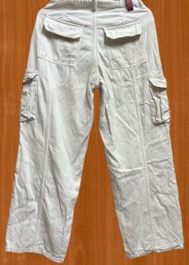 White Cargo Pants