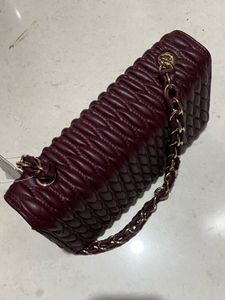 H&amp;M Burgundy Quilted Bag