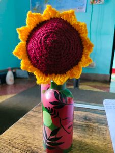 Crocheted Sunflower Decor