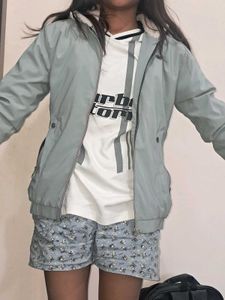 Light Blue Casual Jacket